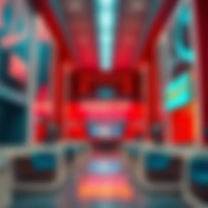 Vibrant Interior of Cinema City Zero 6 Interior shot highlighting the vibrant atmosphere of Cinema City Zero 6