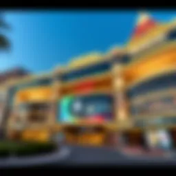 Exterior view of Emirates Mall cinema showcasing architectural beauty
