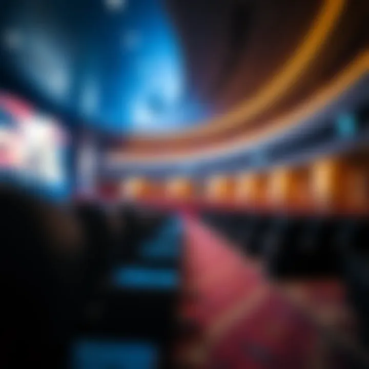 State-of-the-Art Interior of Emirates Mall Cinema Inside Emirates Mall cinema featuring advanced technology and seating