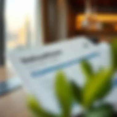 Valuation Insights for Core Real Estate in Dubai A close-up of a valuation report with key metrics and insights for core real estate