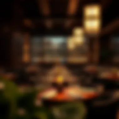 A unique dining environment that enhances the culinary experience