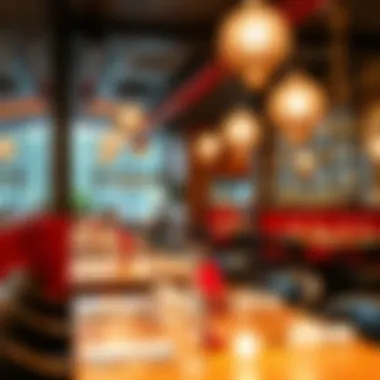 Vibrant restaurant interior reflecting cultural aesthetics and ambiance