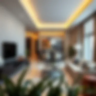 Spacious Interior Design of Damac Ghalia Residences Interior layout of a residential unit at Damac Ghalia