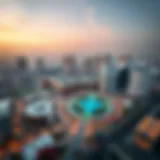 Aerial view of Dubai Techno Park showcasing modern architecture