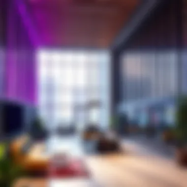 A vibrant community space within Dubai Techno Park promoting collaboration