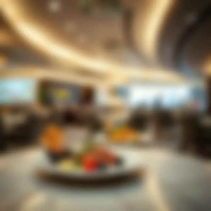 Culinary Delights in Emirates Lounge Gourmet dining options at the Emirates Lounge
