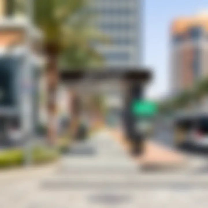 Key Developments Surrounding Emirates Metro Bus Stop 2 Diagram highlighting key developments around Emirates Metro Bus Stop 2