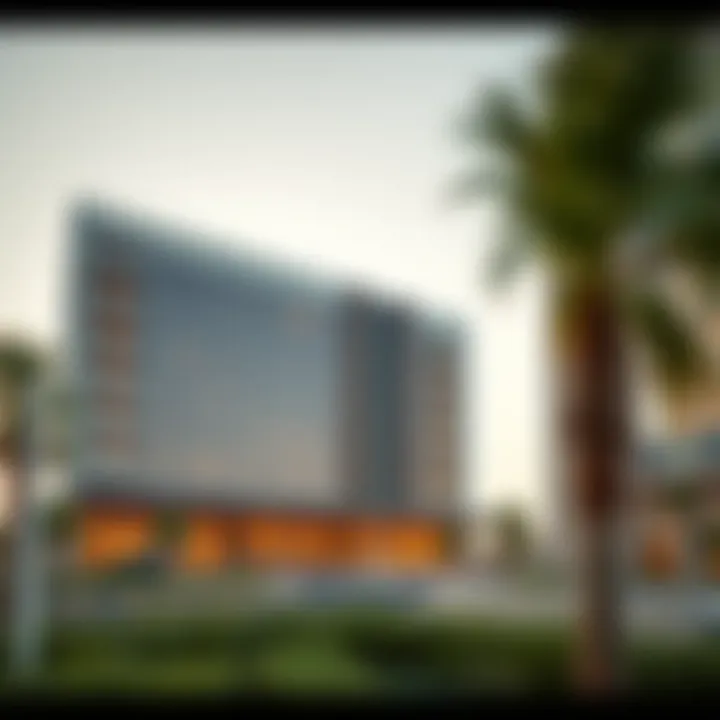 Stunning view of Emitac Building showcasing its unique architectural design
