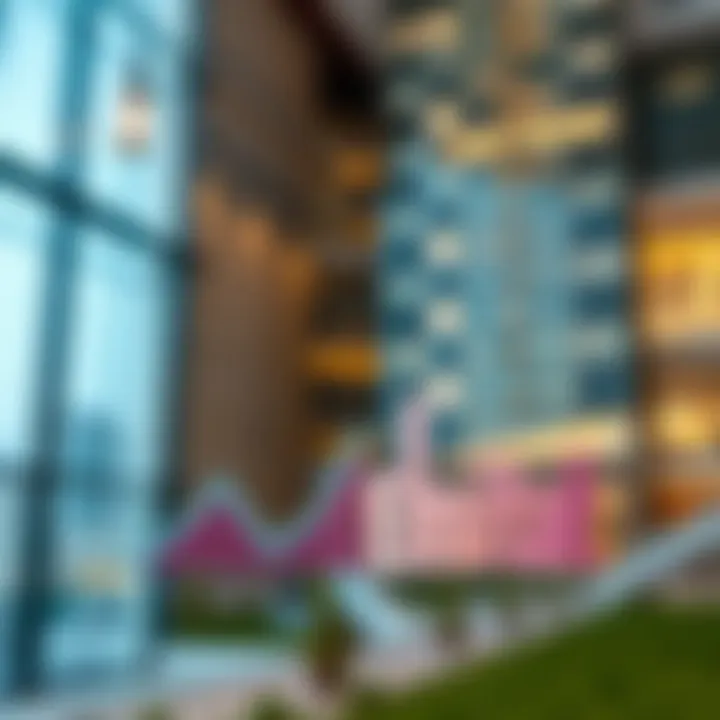 Market analysis graph displaying the impact of Emitac Building on local real estate