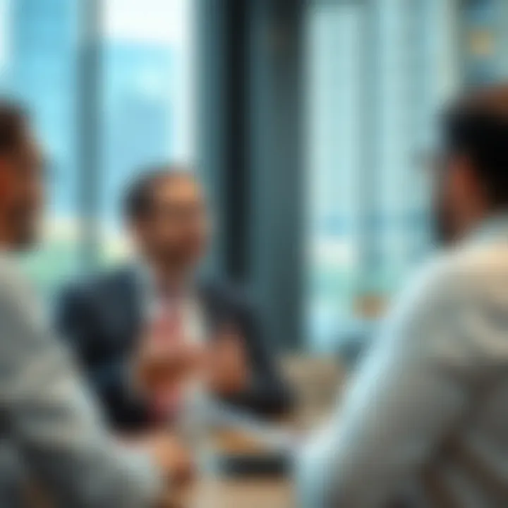 Investment Opportunities in Dubai's Real Estate Market Investors discussing opportunities in a vibrant market