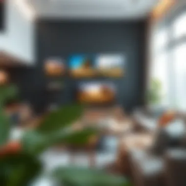 A spacious family room integrating smart technology for modern living.