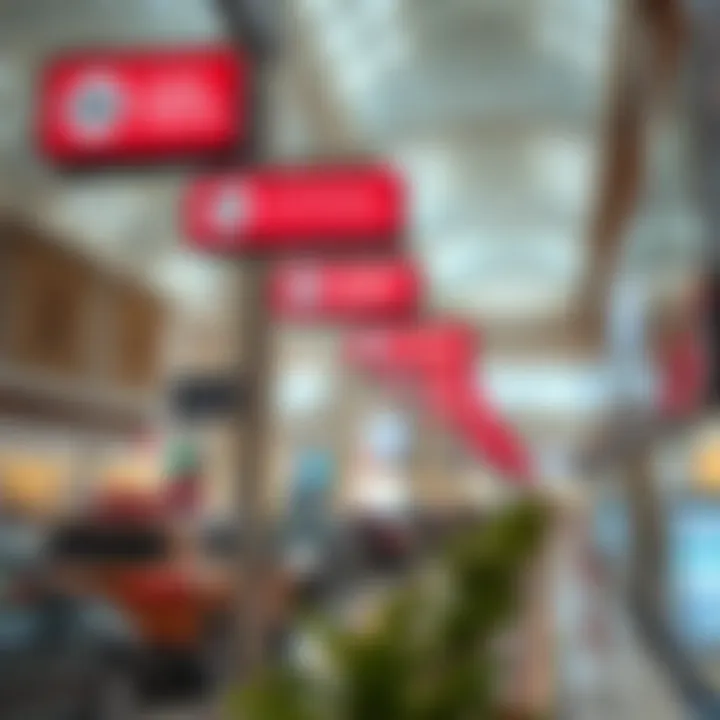 Logistical Features for Navigation Signage and logistical features that facilitate smooth navigation for visitors