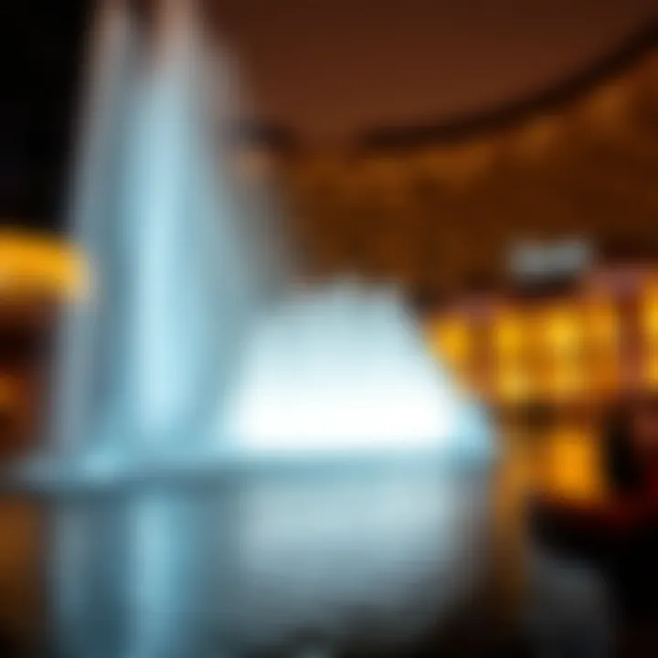 Spectacular fountain show at Dubai Mall