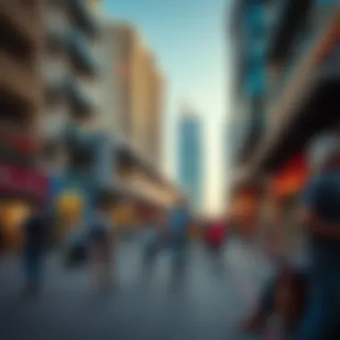 Vibrant community life around Hive Bur Dubai depicting social interaction