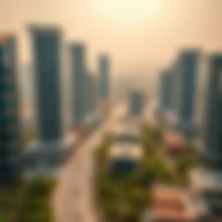 Panoramic view of the Hive Bur Dubai vicinity highlighting its urban landscape