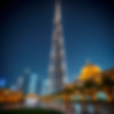 Burj Khalifa Illuminated for Eid Stunning view of the Burj Khalifa illuminated for Eid celebrations