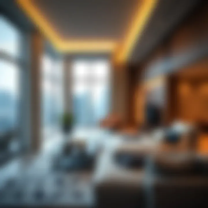 A close-up of luxury apartments in JLT Cluster Q highlighting modern living spaces.