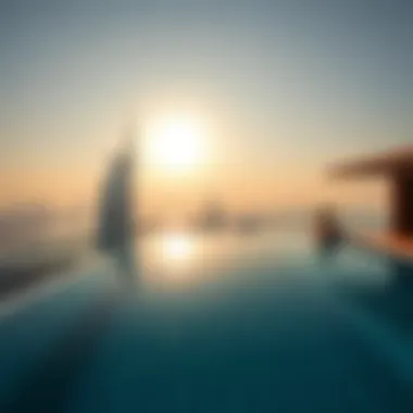 Infinity Pool with Breathtaking Views Infinity pool overlooking the Dubai skyline