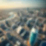 Aerial view of Mohamad Bin Rashid City showcasing its architectural marvels