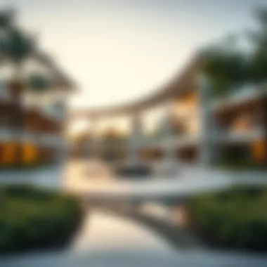 Modern Architectural Design of مشيرف Park Architectural features of مشيرف Park reflecting modern design