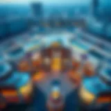 A stunning aerial view of Musrif Mall showcasing its architectural elegance and layout