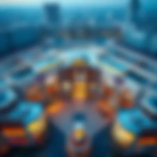 A stunning aerial view of Musrif Mall showcasing its architectural elegance and layout