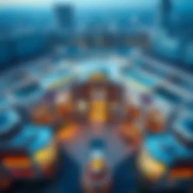 Aerial View of Musrif Mall A stunning aerial view of Musrif Mall showcasing its architectural elegance and layout