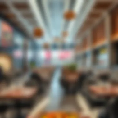 Diverse Dining Options at Musrif Mall Dining area featuring diverse culinary offerings available at Musrif Mall