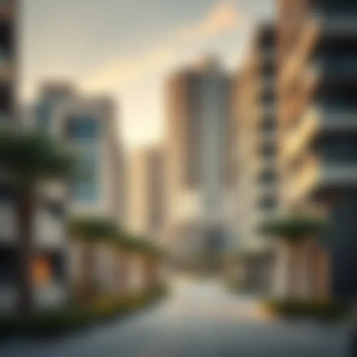 Modern architectural developments on Naif Road