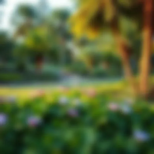 Lush greenery of Nakheel Park showcasing vibrant flora and landscaping