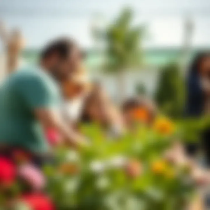 Community Engagement at Nurseries Family enjoying a day at a nursery open house event