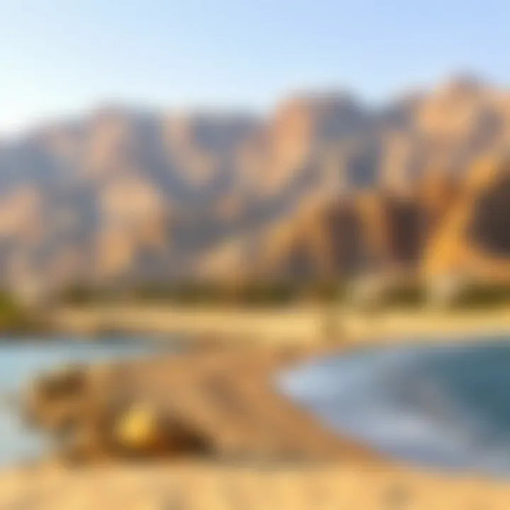 The striking Hajar Mountains view in Fujairah