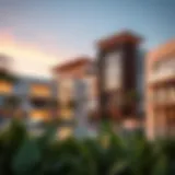 A stunning view of Noya Viva's modern architectural design.