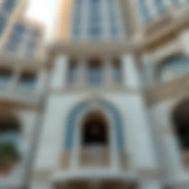 Architectural Features of Palace Towers Architectural details emphasizing modern design