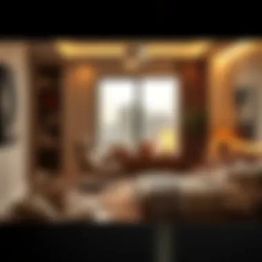 Contemporary Comfort in Bedrooms A cozy bedroom with contemporary furnishings and thoughtful design