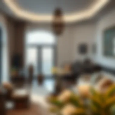 Cultural Heritage in Interior Design Traditional Emirati decor elements in a stylish interior