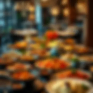 A Feast of International Flavors A vibrant table filled with diverse international dishes