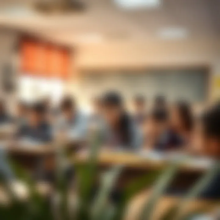 Cultural Diversity in Dubai's Classrooms Students engaged in a multicultural classroom setting