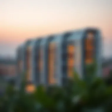 Modern Apartment Complex with Stunning Views Modern apartment complex with stunning views