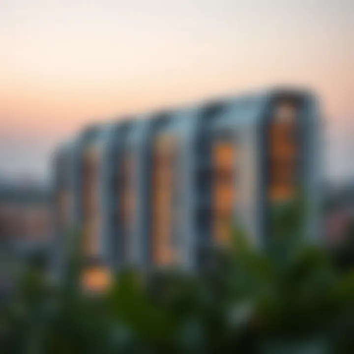 Modern Apartment Complex with Stunning Views Modern apartment complex with stunning views