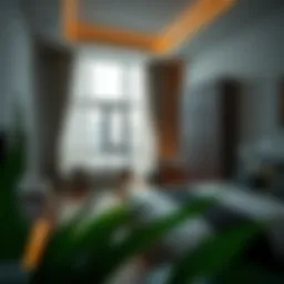 Modern interior of a rental room in Al Nahda