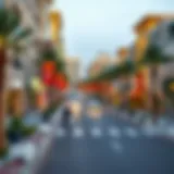 A scenic view of Al Barsha 3 showcasing vibrant streets and modern architecture