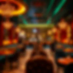 Luxurious interior of a shisha lounge in Downtown Dubai