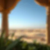 Scenic view of the desert landscape near Dubai
