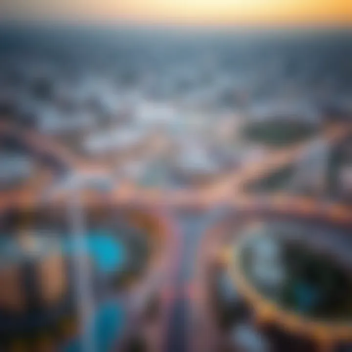 Aerial View of Tasjeel Al Qusais Aerial view of Tasjeel Al Qusais showcasing its modern infrastructure
