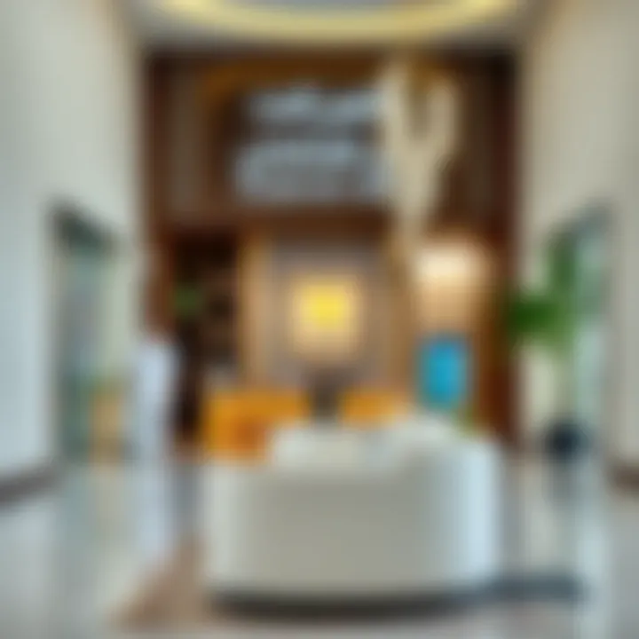 Inside Tasjeel Al Qusais Registration Area Interior shot of the Tasjeel Al Qusais registration area highlighting customer service