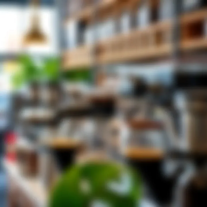 Diverse Coffee Blends and Equipment An array of unique coffee blends and brewing equipment