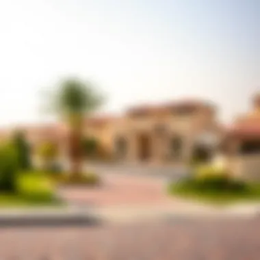 Family-Friendly Neighborhood in Dubai Serene landscape of a family-friendly villa neighborhood in Dubai