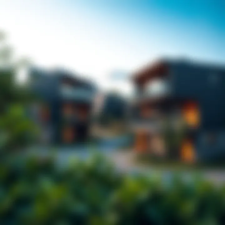 Innovative Green Neighborhood Architecture Innovative architecture in a green neighborhood