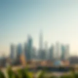 Skyline of Dubai showcasing modern architecture and urban landscape